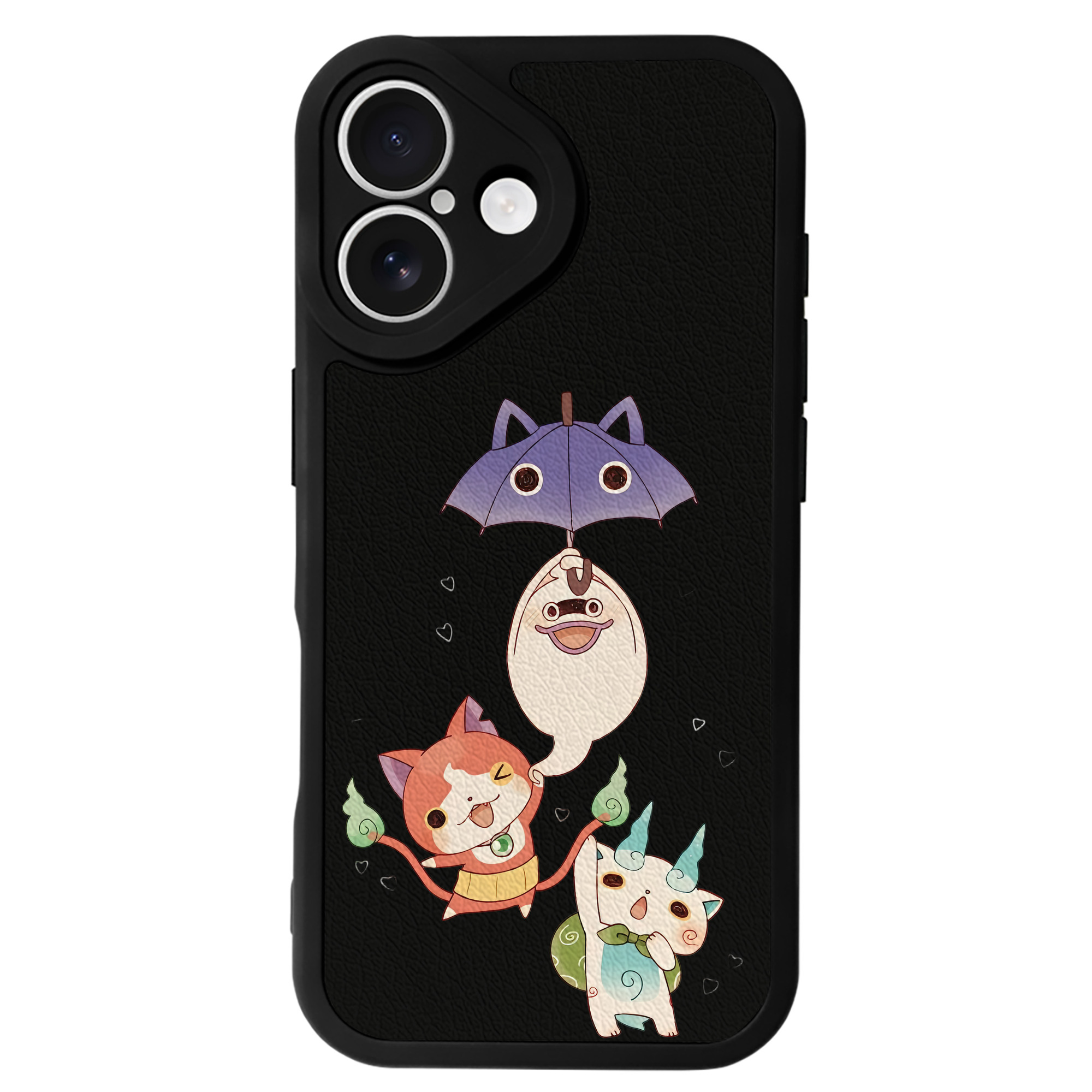 （画像用） 妖怪ウォッチ Yo-kai Watch 【iPhone 16シリーズ対応】シリコンスマホケース（レザー調） 材質：シリコン
